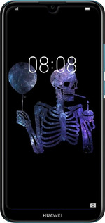 3D пластиковый матовый чехол Скелетное искусство для Huawei Y6 2019 - 6536m-1666 изображение 