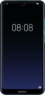 3D пластиковий матовий чехол Градієнт у темно-синьому стилі для Huawei Y6 2019 - 6542m-1666 изображение 