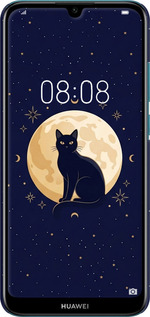 3D пластиковый матовый чехол Cute Cat Celestial/Witchy для Huawei Y6 2019 - 6787m-1666 изображение 