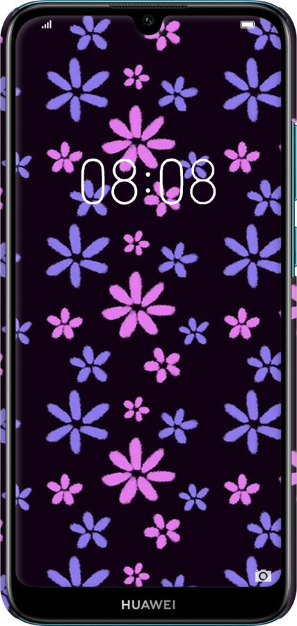 3D пластиковый матовый чехол с  цветами для Huawei Y6 2019 - 6258m-1666 изображение 