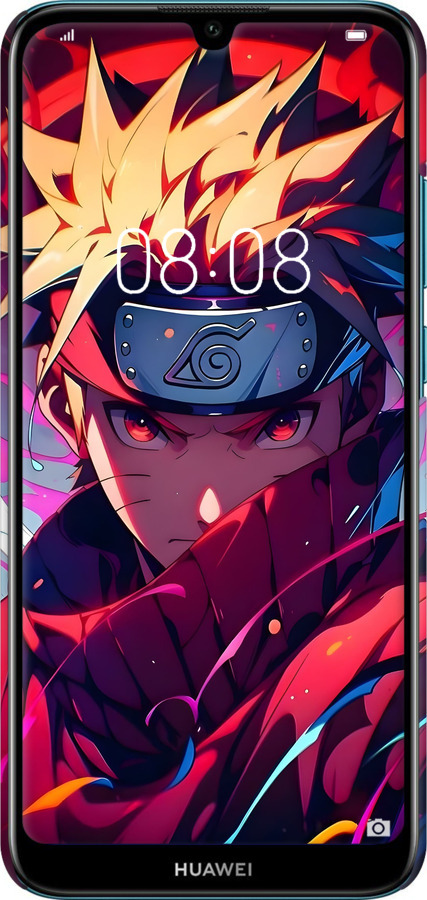 3D пластиковий матовий чехол Наруто для Huawei Y6 2019 - 6274m-1666 изображение 