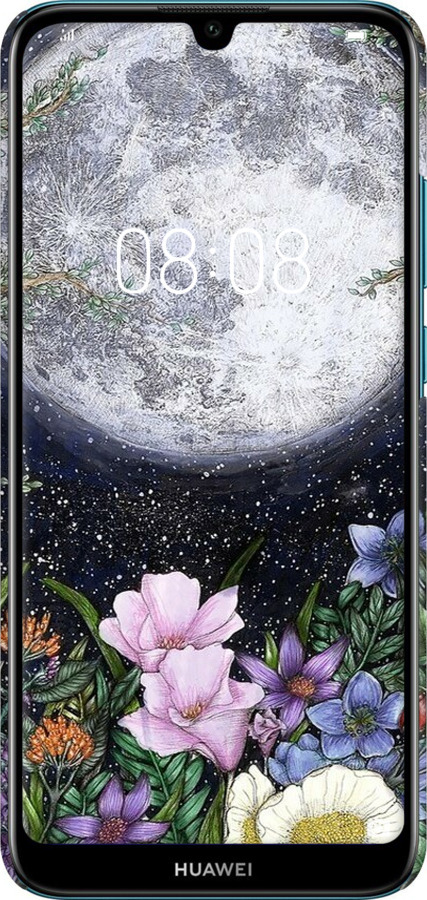 3D пластиковый матовый чехол Полночь в саду II для Huawei Y6 2019 - 6424m-1666 изображение 