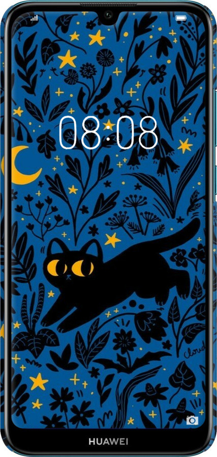 3D пластиковий матовий чехол Літня ніч для Huawei Y6 2019 - 6472m-1666 изображение 