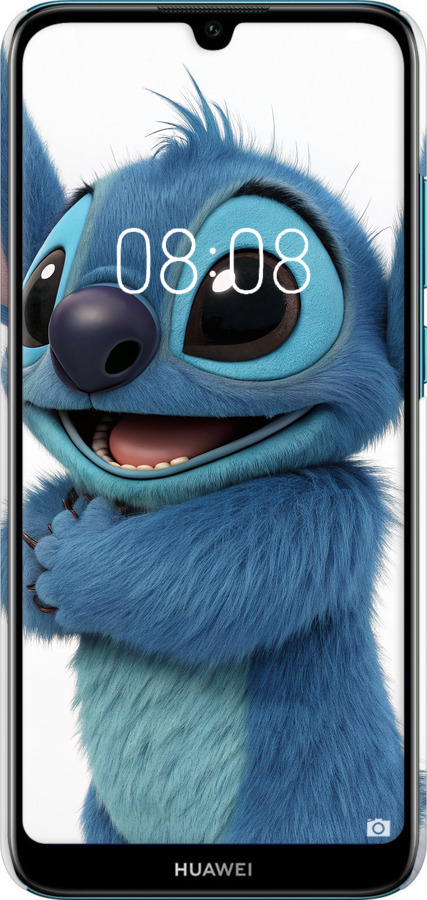 3D пластиковий матовий чехол Стіч 1 для Huawei Y6 2019 - 6686m-1666 изображение 