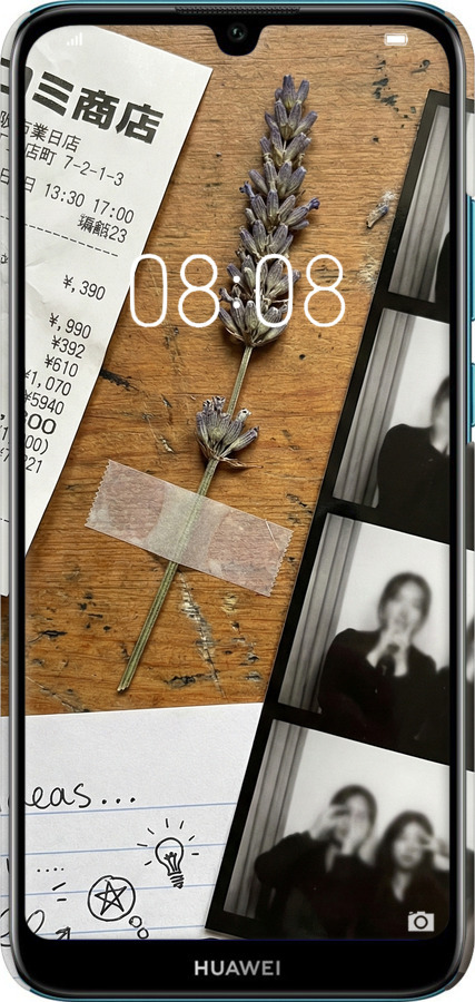 3D пластиковый матовый чехол Aesthetic Scrapbook Collage для Huawei Y6 2019 - 6773m-1666 изображение 
