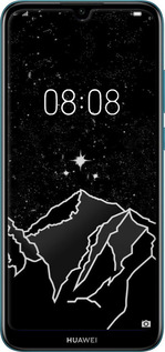 Силиконовый чехол Минималистический горный пейзаж для Huawei Y6 2019 - 6438u-1666 изображение 