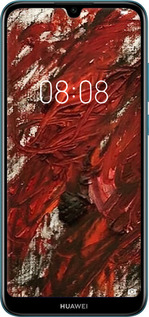 2D пластиковий чехол Абстрактна композиція в червоних тонах для Huawei Y6 2019 - 6541t-1666 изображение 