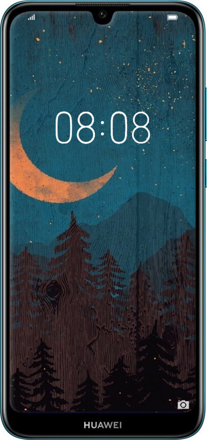 Силиконовый чехол Звездный лес для Huawei Y6 2019 - 6480u-1666 изображение 