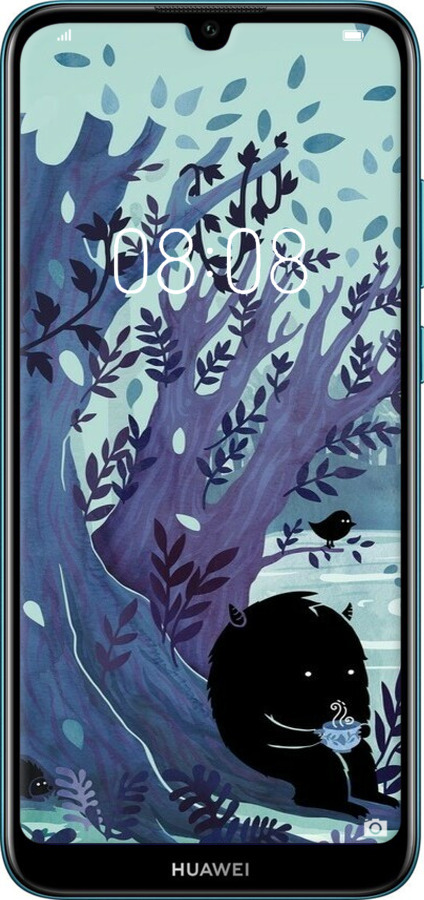 2D пластиковый чехол Арт принт Тихое место чая для Huawei Y6 2019 - 6544t-1666 изображение 