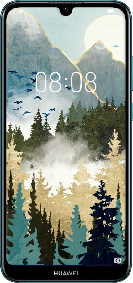 2D пластиковый чехол С изображением лесного пейзажа для Huawei Y6 2019 - 6548t-1666 изображение 