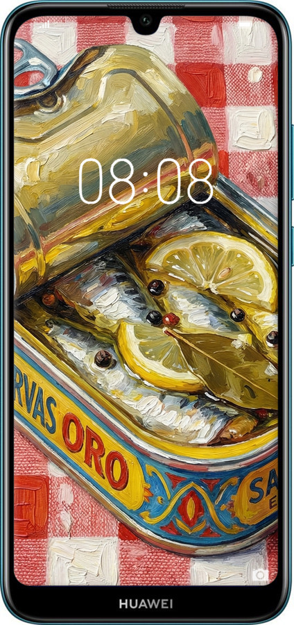 Силіконовий чехол Vintage Sardine Tin Phone для Huawei Y6 2019 - 6772u-1666 изображение 