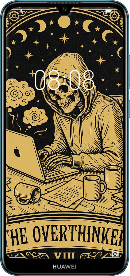 Силиконовый чехол The Overthinker для Huawei Y6 2019 - 6774u-1666 изображение 