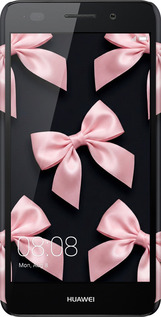 3D пластиковый матовый чехол Coquette Ribbons Dark Coquette для Huawei Y6 II - 6767m-338 изображение 