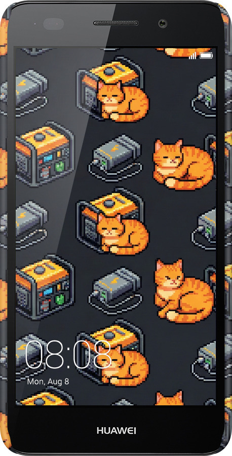 3D пластиковый матовый чехол Autonomous Zone для Huawei Y6 II - 6771m-338 изображение 