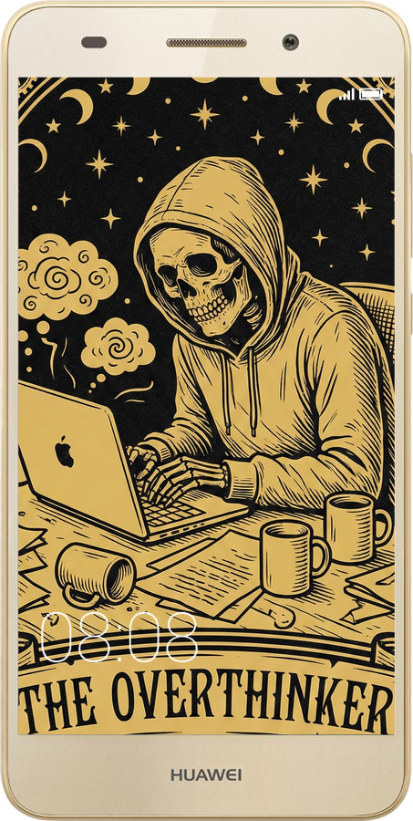 2D пластиковый чехол The Overthinker для Huawei Y6 II - 6774t-338 изображение 