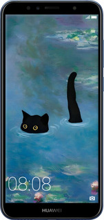 TPU чехол Із зображенням кота та водяної лілії Monet для Huawei Y6 Prime 2018 - 6519b-1441 изображение 
