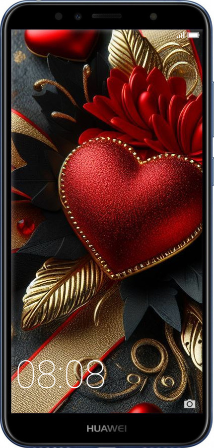 TPU чехол Сердечки v2 для Huawei Y6 Prime 2018 - 5832b-1441 изображение 