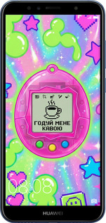 2D пластиковый чехол Y2K Aesthetic Retro Pet: Годуй мене кавою для Huawei Honor 7A Pro - 6784t-1440 изображение 