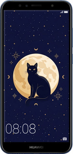 2D пластиковый чехол Cute Cat Celestial/Witchy для Huawei Honor 7A Pro - 6787t-1440 изображение 