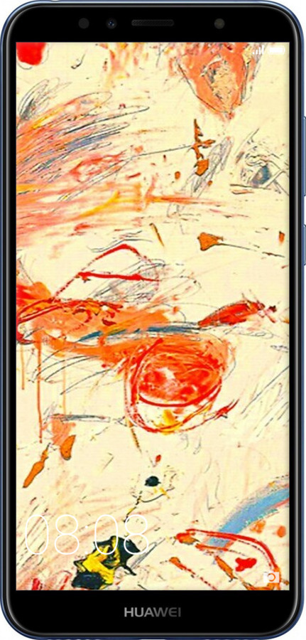 2D пластиковий чехол Динамічна картина з хаотичними мазками для Huawei Honor 7C - 6540t-1411 изображение 