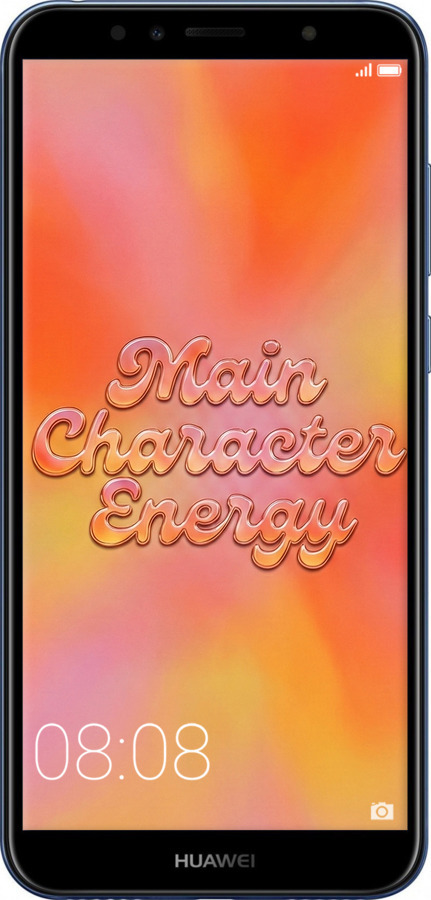 2D пластиковый чехол Aura Gradient Main Character Energy Aesthetic Y2K для Huawei Honor 7C - 6783t-1411 изображение 