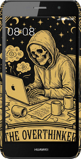 3D пластиковый матовый чехол The Overthinker для Huawei Y6 Pro - 6774m-355 изображение 