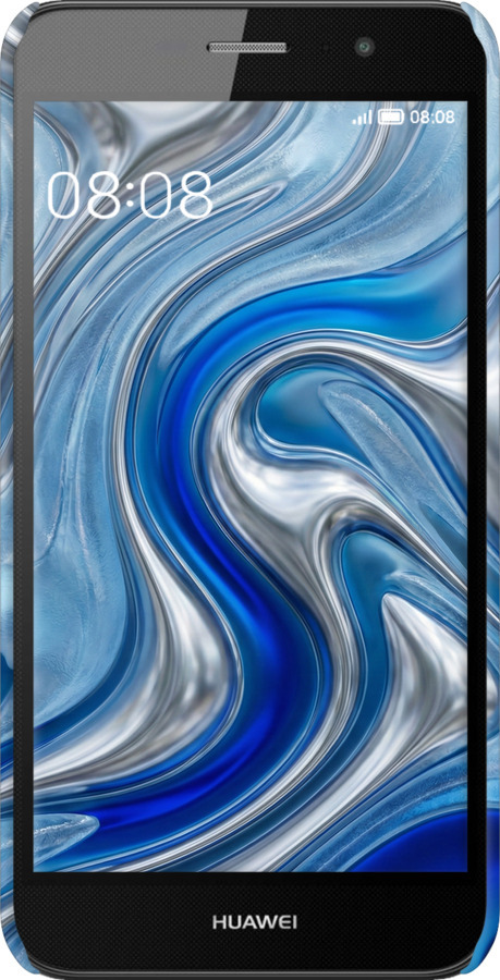 3D пластиковый матовый чехол Liquid Chrome для Huawei Enjoy 5 - 6781m-475 изображение 