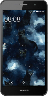 Силиконовый чехол Изображение Кошек с тёмной акварелью для Huawei Enjoy 5 - 6521u-475 изображение 