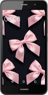 Силиконовый чехол Coquette Ribbons Dark Coquette для Huawei Y6 Pro - 6767u-355 изображение 