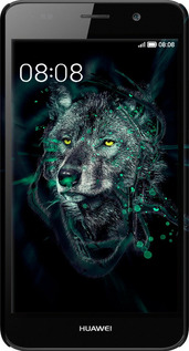 3D пластиковий матовий чехол Wolf для Huawei Y6 - 6610m-333 изображение 