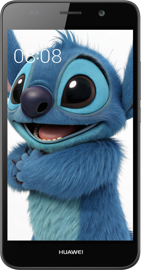 Силиконовый чехол Стич 1 для Huawei Y6 - 6686u-333 изображение 