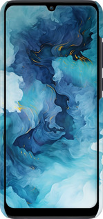 3D пластиковый матовый чехол Акварель для Huawei Y6p - 6320m-1952 изображение 