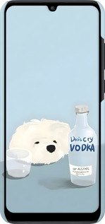 3D пластиковий матовий чехол Пес водка для Huawei Y6p - 6368m-1952 изображение 