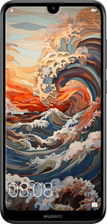 TPU чехол Арт хвилі для Huawei Y7 2019 - 6324b-1638 изображение 