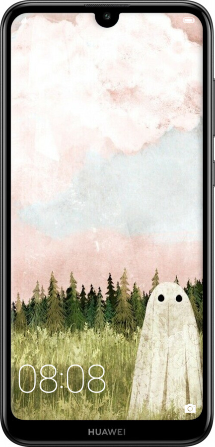 TPU чехол Привидение для Huawei Y7 2019 - 6401b-1638 изображение 