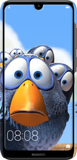 3D пластиковий матовий чехол Angry Birds для Huawei Y7 2019 - 6008m-1638 изображение 