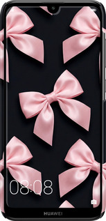 3D пластиковый матовый чехол Coquette Ribbons Dark Coquette для Huawei Y7 2019 - 6767m-1638 изображение 