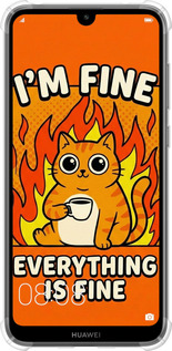 Силикон с усиленными углами чехол Funny Cat для Huawei Y7 2019 - 6786sp-1638 изображение 