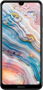 2D пластиковий чехол Мрамор красивый для Huawei Y7 2019 - 6376t-1638 изображение 
