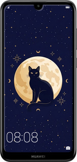 Силіконовий чехол Cute Cat Celestial/Witchy для Huawei Y7 2019 - 6787u-1638 изображение 