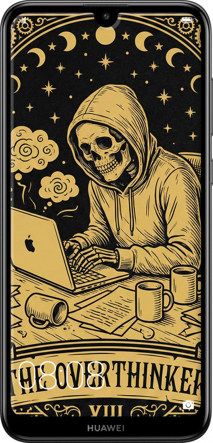 Силіконовий чехол The Overthinker для Huawei Y7 2019 - 6774u-1638 изображение 