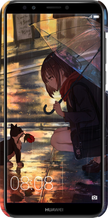 3D пластиковий матовий чехол Anime для Huawei Y7 Prime 2018 - 6609m-1509 изображение 