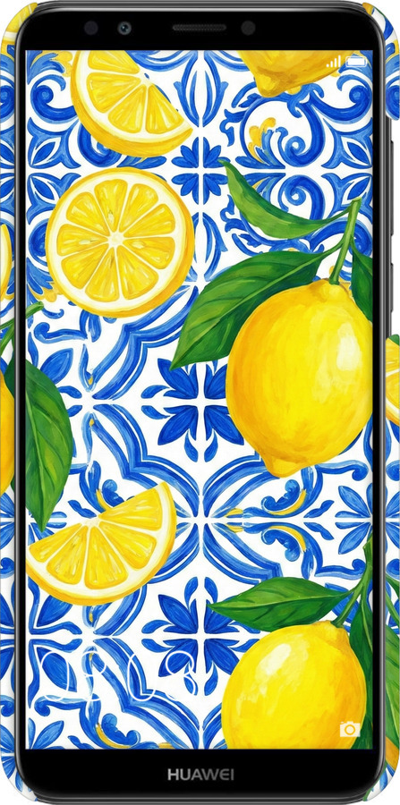 3D пластиковый матовый чехол Grocery Girl Italian Summer для Huawei Y7 Prime 2018 - 6766m-1509 изображение 