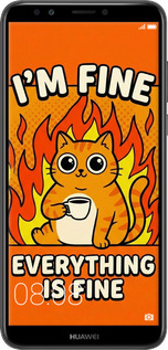 2D пластиковый чехол Funny Cat для Huawei Honor 7C Pro - 6786t-2070 изображение 