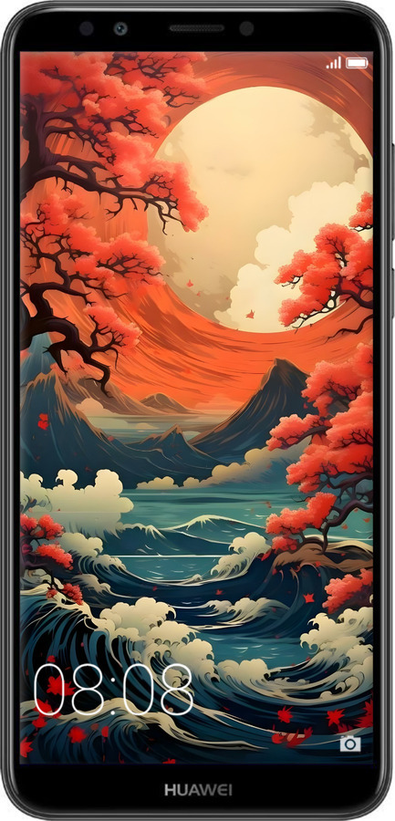 2D пластиковий чехол Природа Японії для Huawei Honor 7C Pro - 6327t-2070 изображение 