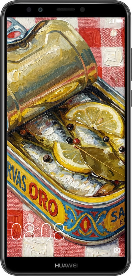 2D пластиковий чехол Vintage Sardine Tin Phone для Huawei Y7 Prime 2018 - 6772t-1509 изображение 