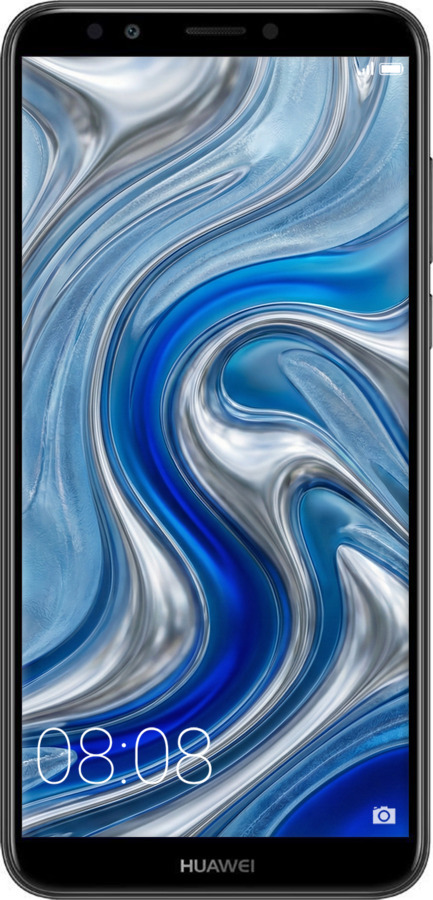 2D пластиковый чехол Liquid Chrome для Huawei Y7 Prime 2018 - 6781t-1509 изображение 