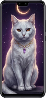 Силіконовий чехол Mystic White Cat Gothic Dark Purple Gold для Huawei P Smart 2020 - 6805u-2060 изображение 