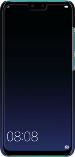 3D пластиковый матовый чехол Градиент в тёмно - синем стиле для Huawei Y9 2019 - 6542m-1602 изображение 