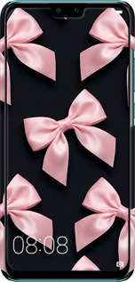 3D пластиковый матовый чехол Coquette Ribbons Dark Coquette для Huawei Y9 2019 - 6767m-1602 изображение 